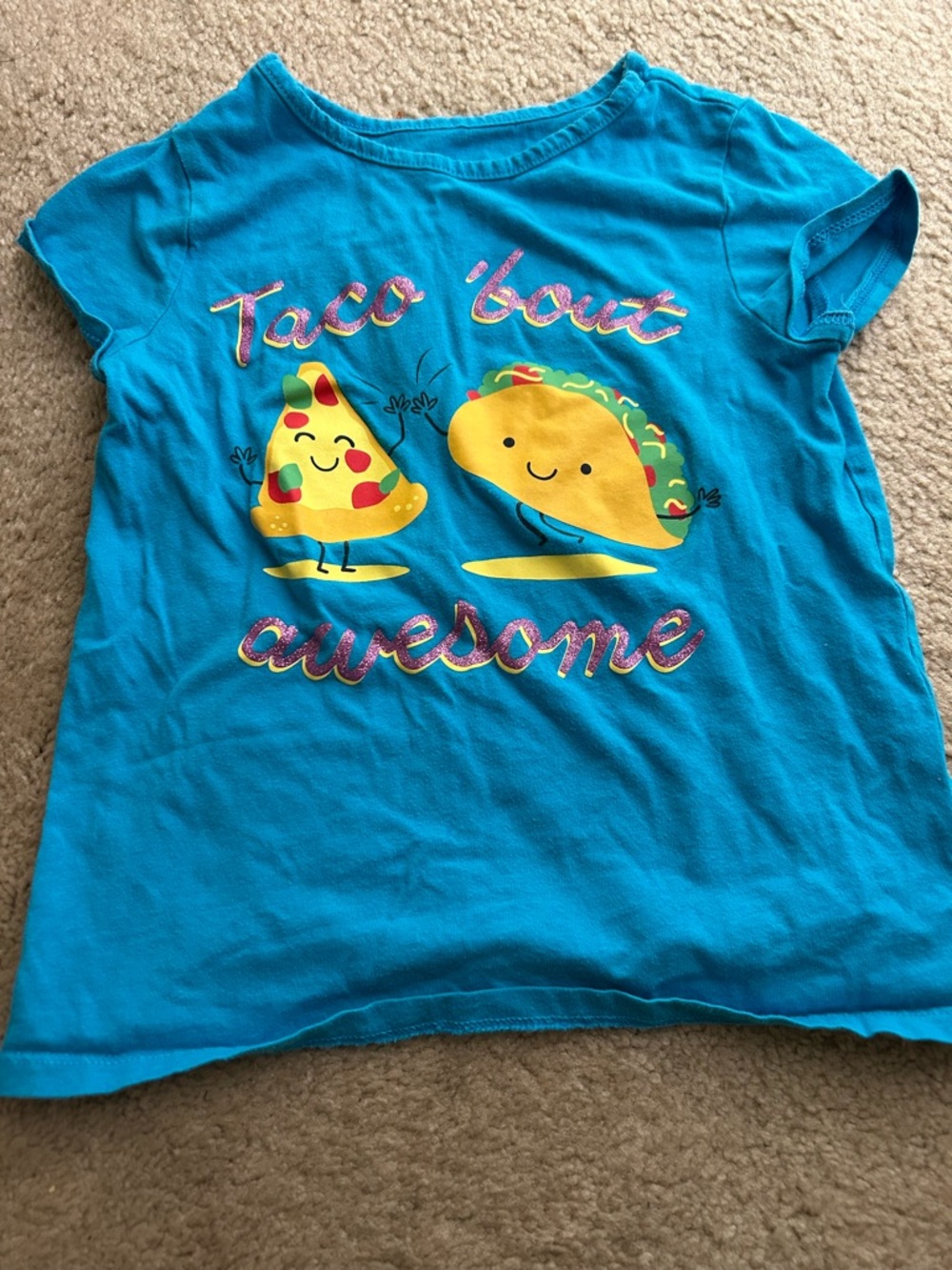 Kids 6 Blue 'Taco 'bout Awesome' Graphic Tee